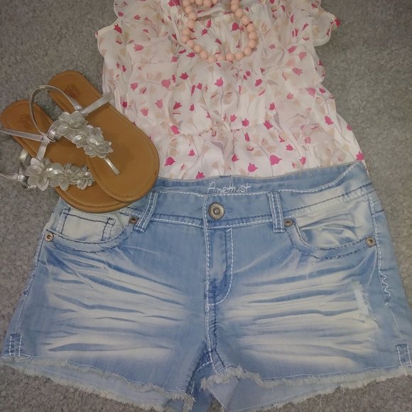Amethyst Jeans Pants - Amethyst Jean Shorts A141